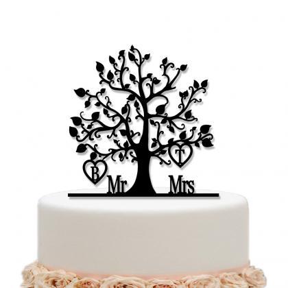 Tree Wedding Cake Topper Personalized Custom..