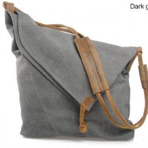 Dark Grey Vintage Retro Single Shoulder Bag..