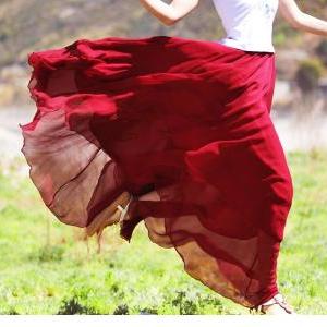 Women Skirt,bohemian Skirt,lace Skirt,silk..